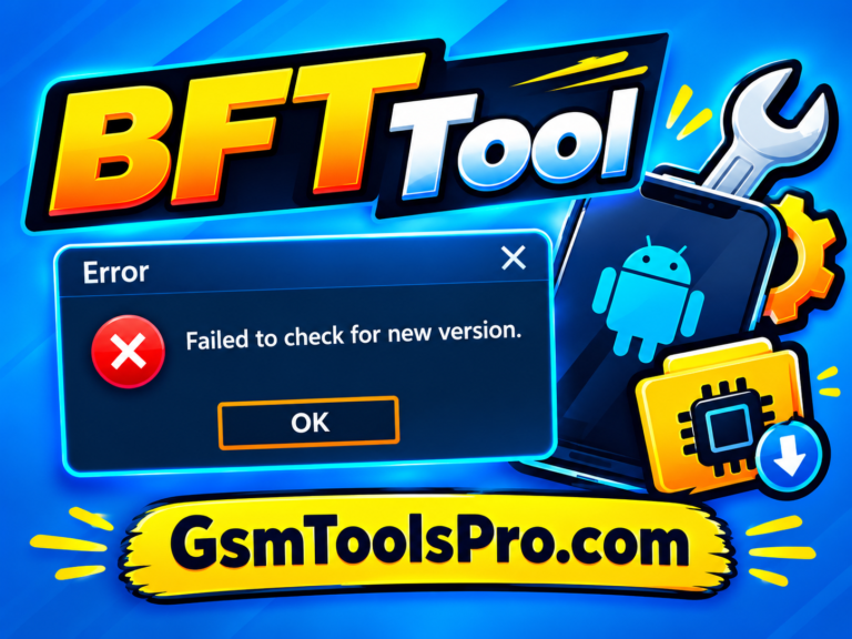 BFT Tool Failed to Check for New Version 100% Working Solution