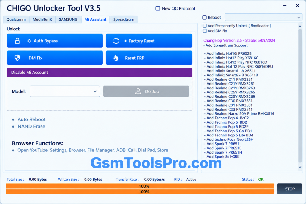 Chigo Unlocker Tool V3.5 for Qualcomm, MediaTek & SpreadTrum (1)