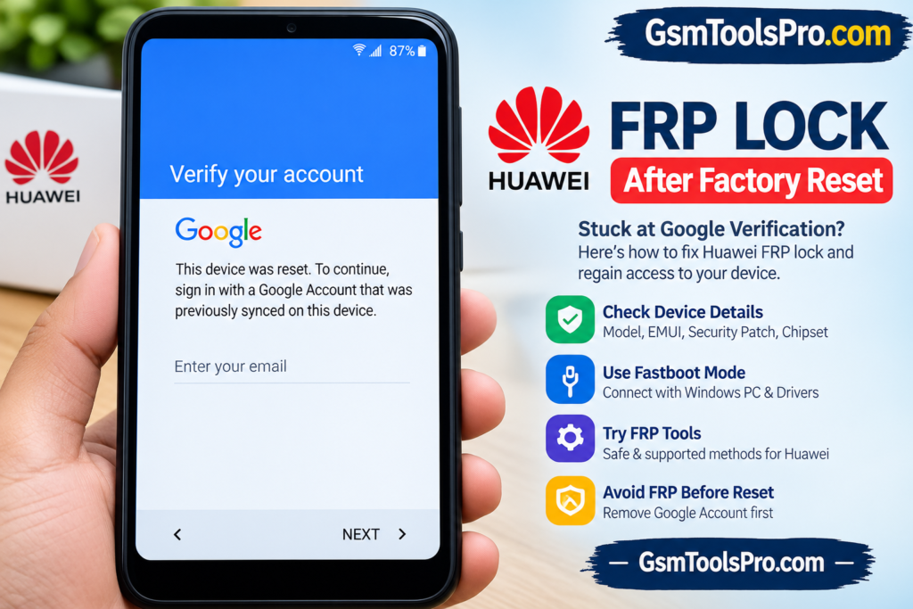 How to Fix Huawei FRP Lock After Factory Reset Full 100% Solution 2 How to Fix FRP Lock Huawei After Factory Reset