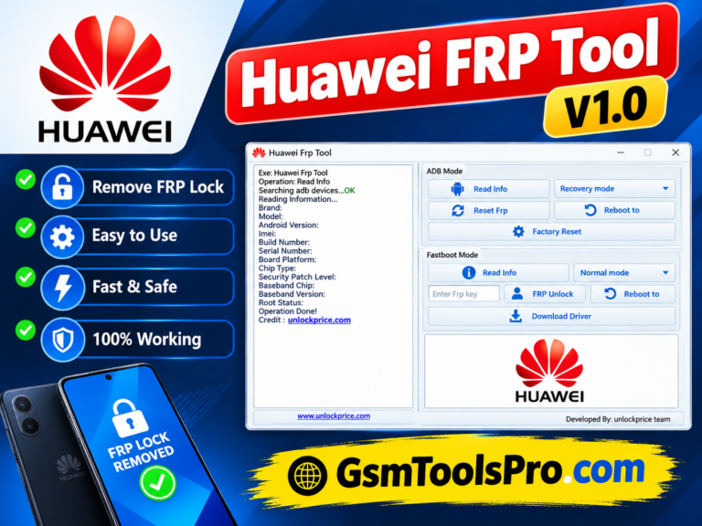 Huawei FRP Tool V1.0 Free Download Fastboot and BROM Mode
