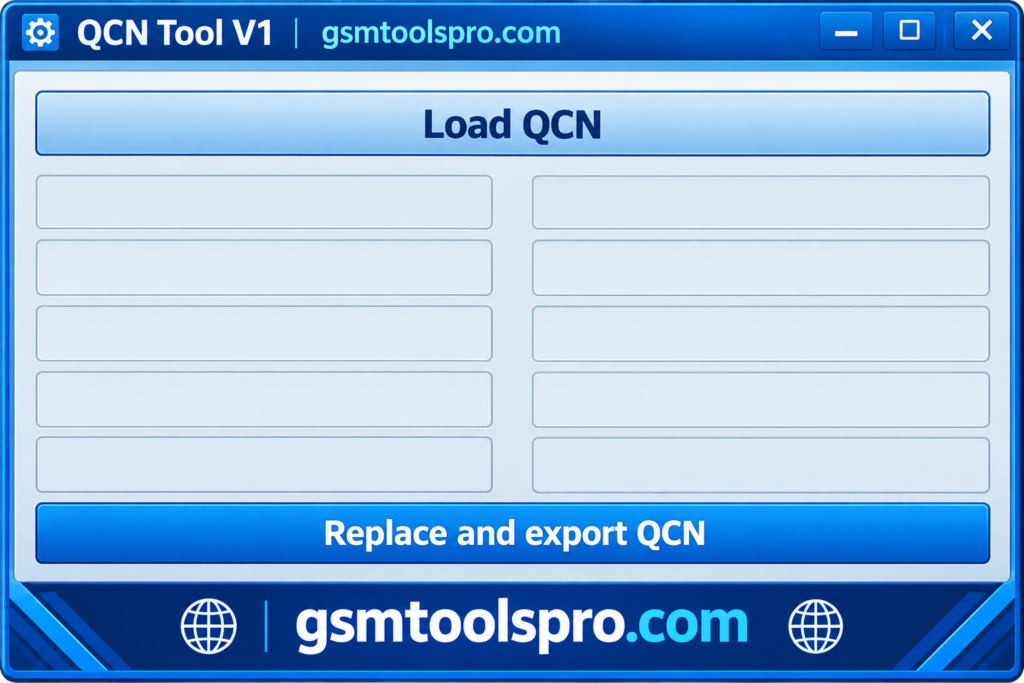 QCN Tool V1 Free Download for QCN Editing & IMEI Repair